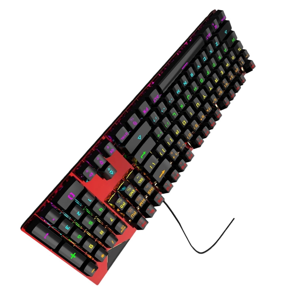 ABS Keycaps RGBs Illuminateds 82 Key Mechanical Gaming Keyboards for PC Blue Switches