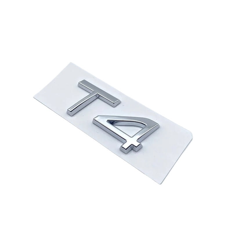 T8 Letters ABS Letters Numbers Emblem T0 T3 T4 T5 T6 T8 V8 AWD Trunk Lid Badge ...