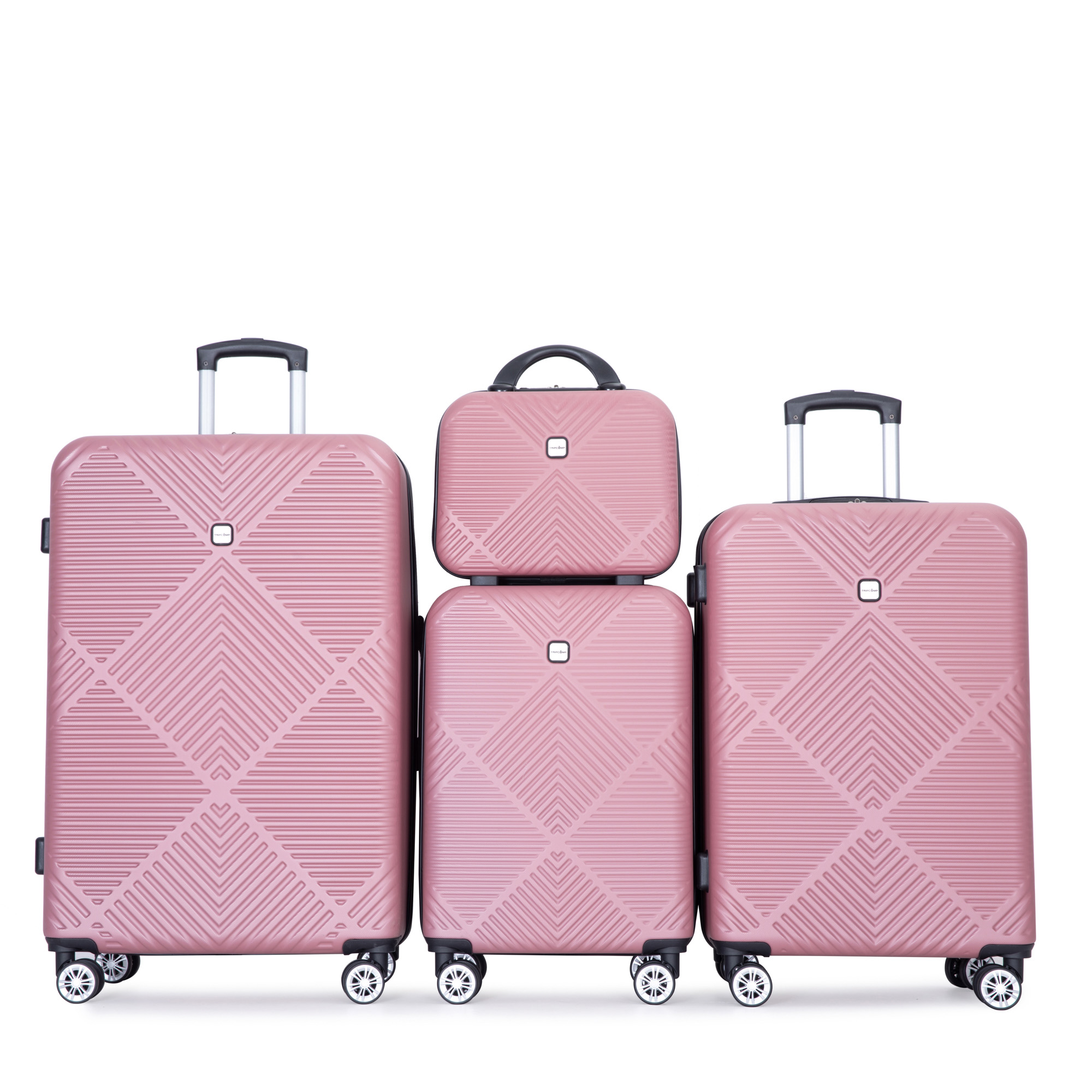 ABS Luggage Sets Lightweight Suitcase 4 Pieces Set with Spinner Wheels