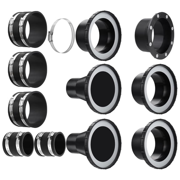 ABS Magnetic Dust Port Connection Kit 12 Count 4 Size Vacuum Hose Coupling For Workshop Gear