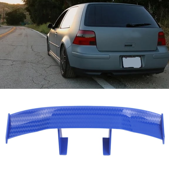 ABS Material Car Rear Spoiler for Mini Wing Decoration, Compatible For All Car Models(blue)