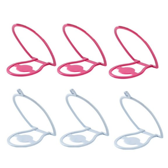 ABS Material Coat And Hat Storage Rack 6pcs Non Perforated Hanging Coat And Hat Rack