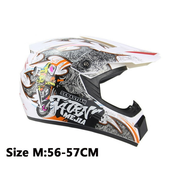 ABS Motocross Helmet Small Off Road, Integrally Molded 950g Lightweight, 8 Vents COOLMAX Lining, High Density Foam Buffer, S M L XL Size Classic MTB Racing Downhill