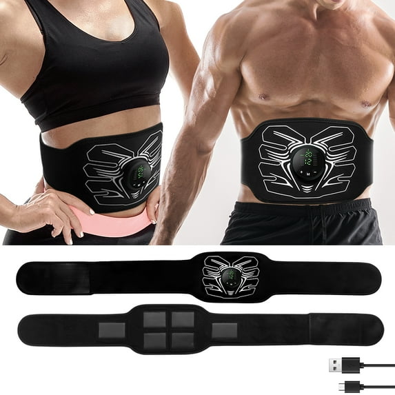 ABS Muscle Stimulator,Ab Machine,Abdominal Toning Belt Workout Portable Ab Stimulator Home Office Fitness Workout Equipment for Abdomen