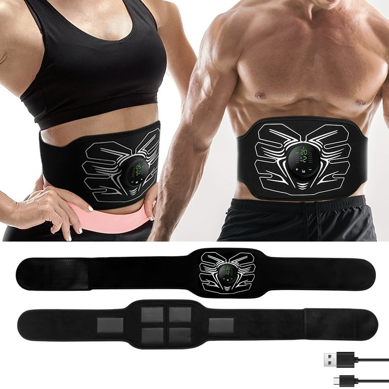 ABS Muscle Stimulator Ab Machine Abdominal Toning Belt Workout Portable Ab Stimulator Home Office Fitness Workout Equipment for Abdomen