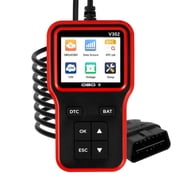 ABS OBD2 Scanner Heavy Duty Battery Tester Efficient Car Diagnostic Tool with 2.8 inch LCD Screen Chart Recording Data for Truck