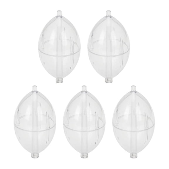 ABS Oval Fishing Float Hollow Center Buoyant Large Belly Water Injection Feature for Freshwater Saltwater Angling 5PCS