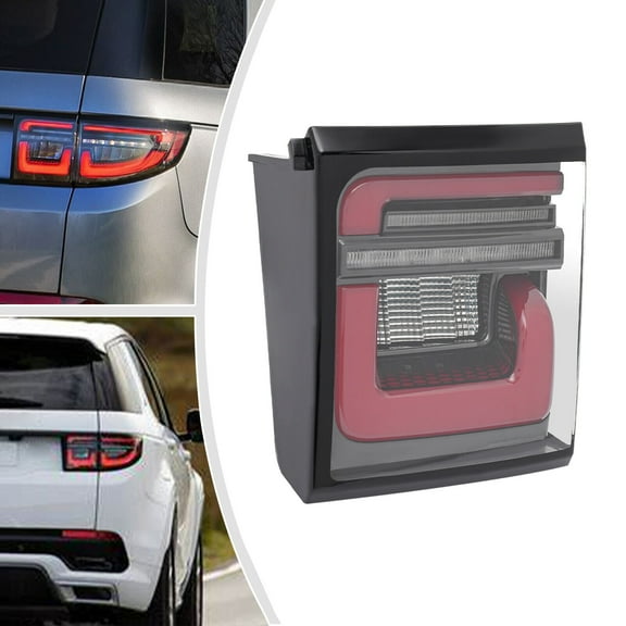 ABS PC Right Inner LED Tail Light Inner Tail Lamp Tail Light for 2019-2022 Land Rover Discovery Sport 12V Black