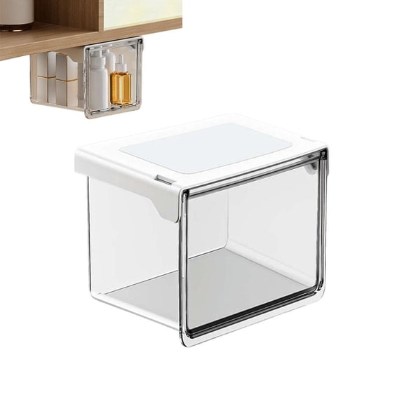 ABS+PET Under-Table Storage Organizer for Office with Compact Structure, Multifunctional Design and Easy Installation