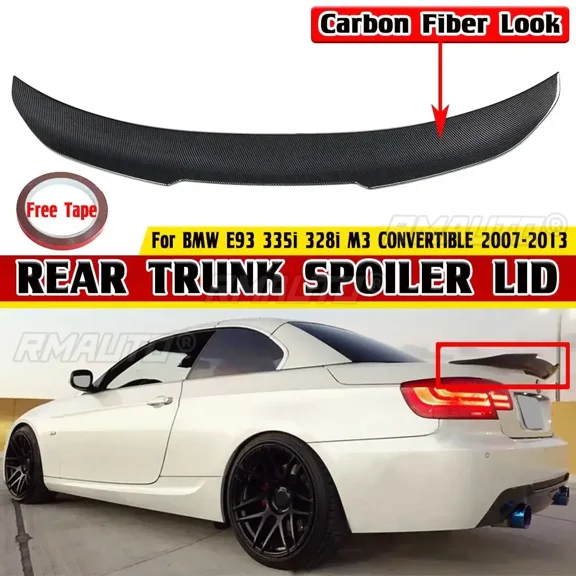 ABS PSM Style Car Rear Trunk Boot Lip Spoiler Trunk Spoiler Boot Wing For BMW E93 335i 328i M3 CONVERTIBLE 2007-2013 Body Kit