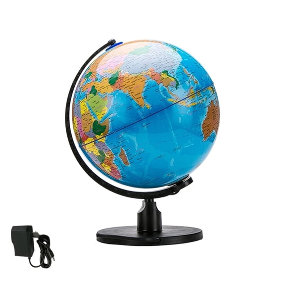 ABS PVC Materials Illuminated Globes For Students Teachers And Enthusiasts Features Clear English Printing And LED Light
