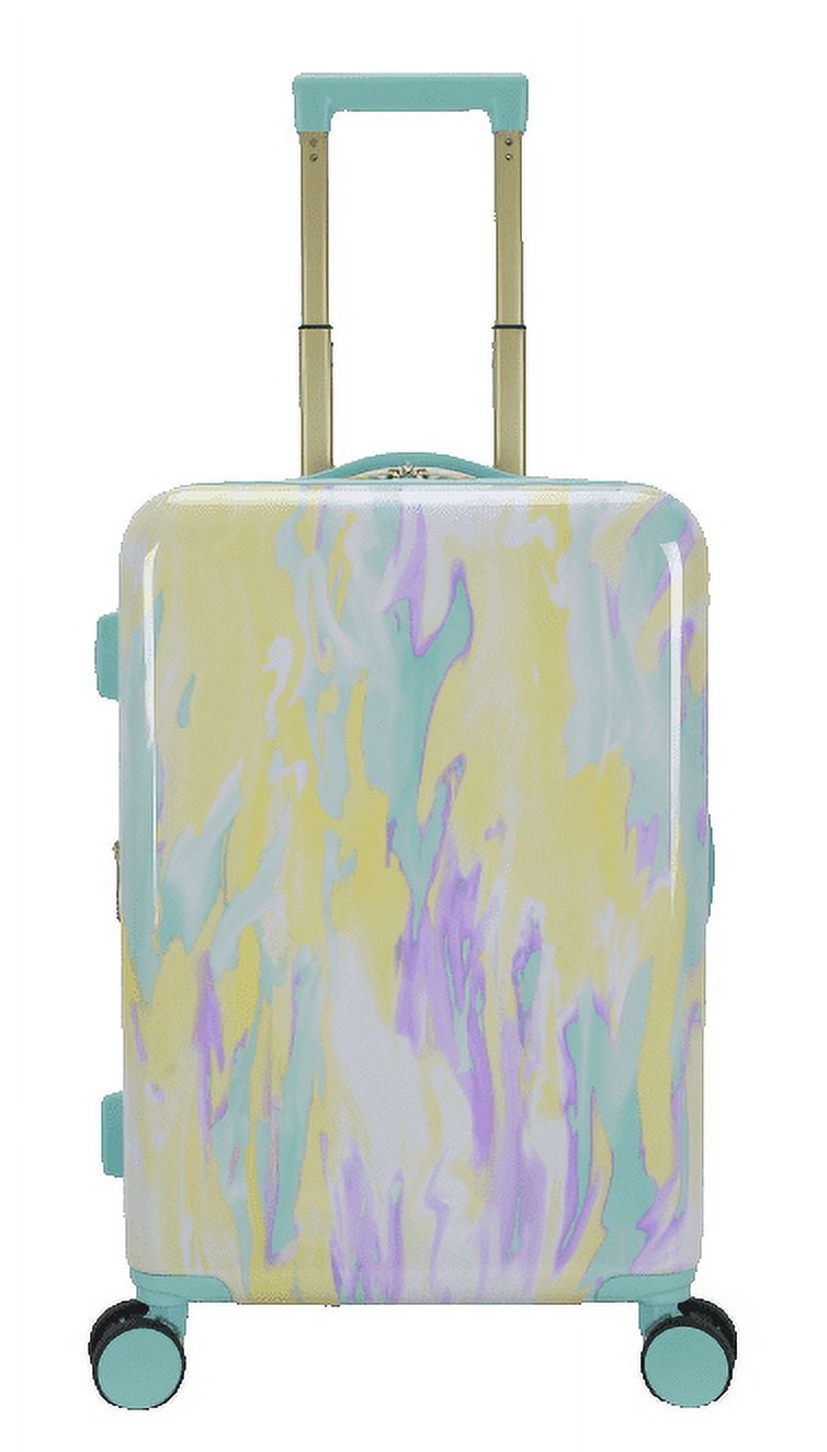 ABS Plastic 20-inch Hardside Carry-on Luggage in Tie Dye Print, All Ages