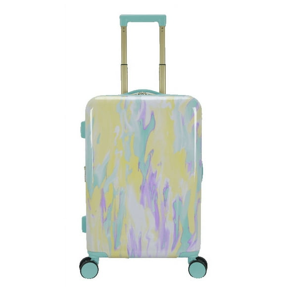 ABS Plastic 20-inch Hardside Carry-on Luggage in Tie Dye Print, All Ages
