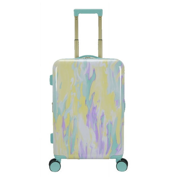 ABS Plastic 20-inch Hardside Carry-on Luggage in Tie Dye Print, All Ages