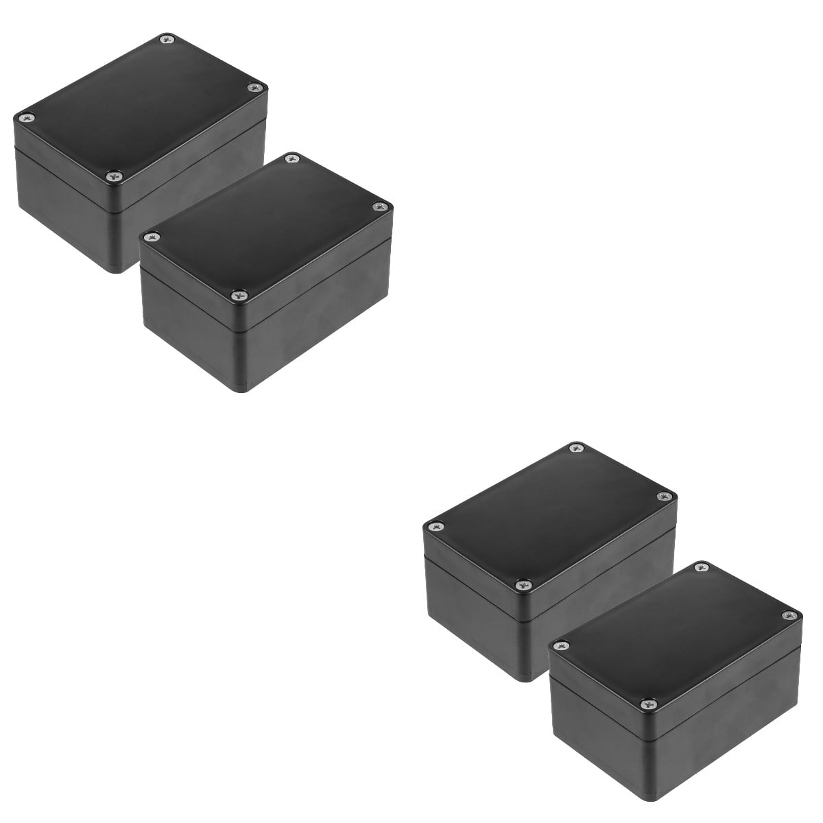 ABS Plastic Black Waterproof Junction Box Project Boxes for Electronics