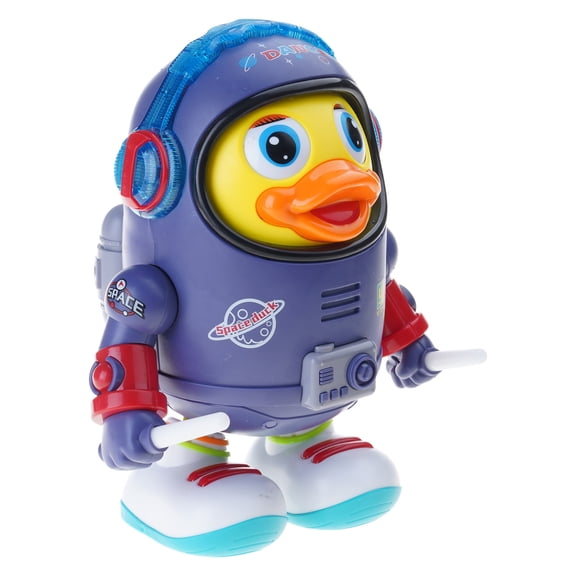 ABS Plastic Dancing Duckling Toy Multicolor LED Light Show Music Rhythm Movement Early Learning Gift