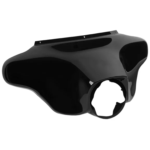 ABS Plastic Front Batwing Fairing for 1996-2013 Touring Motorcycles - Vivid Black Outer Shell Replacement