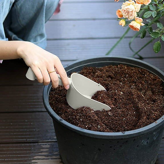 ABS Plastic Garden Shovel for Potted and Pet Waste - Handle with Hanging Hole, 1-Pack