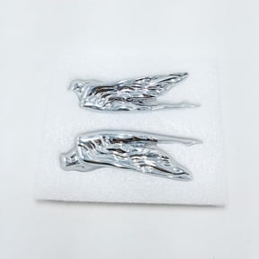 ABS Plastic Goddess Muse 120th Anniversary Badge Emblem Sticker for Cadillac XT6 XT5 CT5 CT6 XT4 Accessories (Glossy Sliver)
