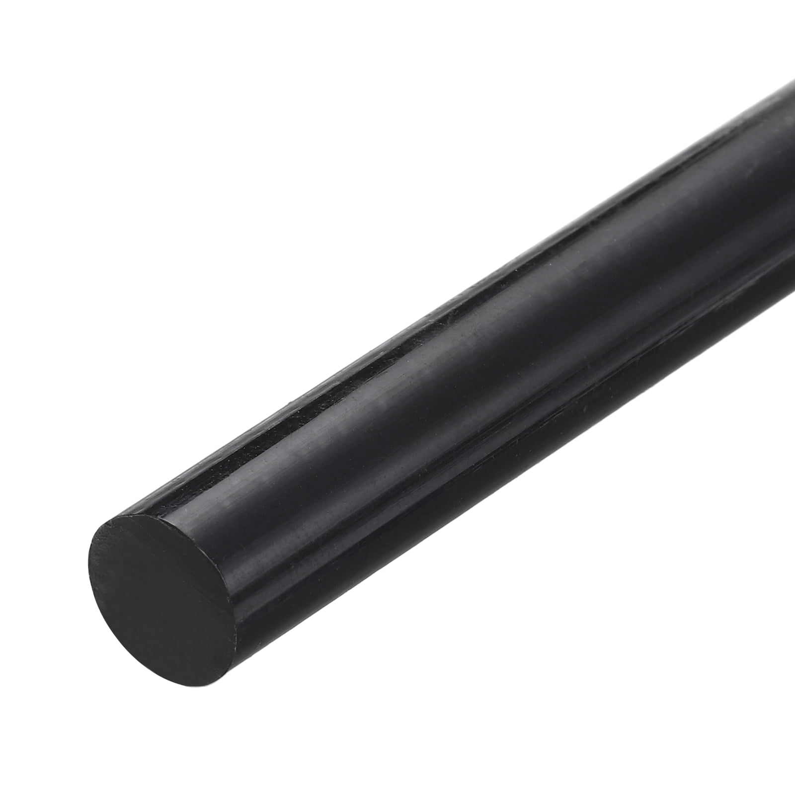 ABS Plastic Rod Round Solid Bar 25 mm x 200 mm Black for DIY Model ...