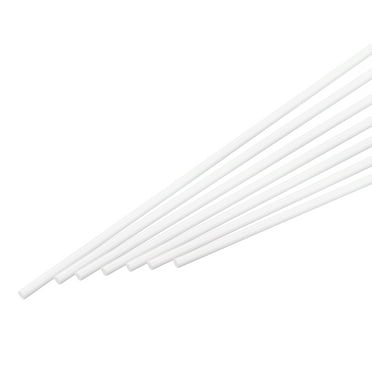 ABS Plastic Rod Round Solid White Bar 4mmx250mm For DIY Model Material