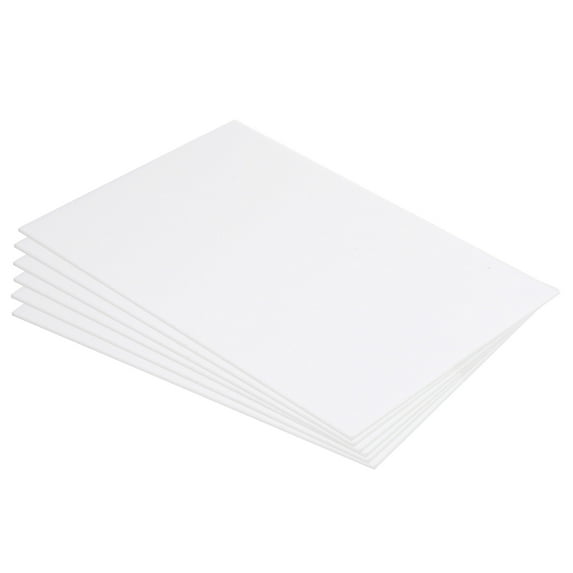 ABS Plastic Sheet 10 Inch x 8 Inch x 0.02 Inch ABS Styrene Sheets for Building Model Crafts Panel White 6 Pcs