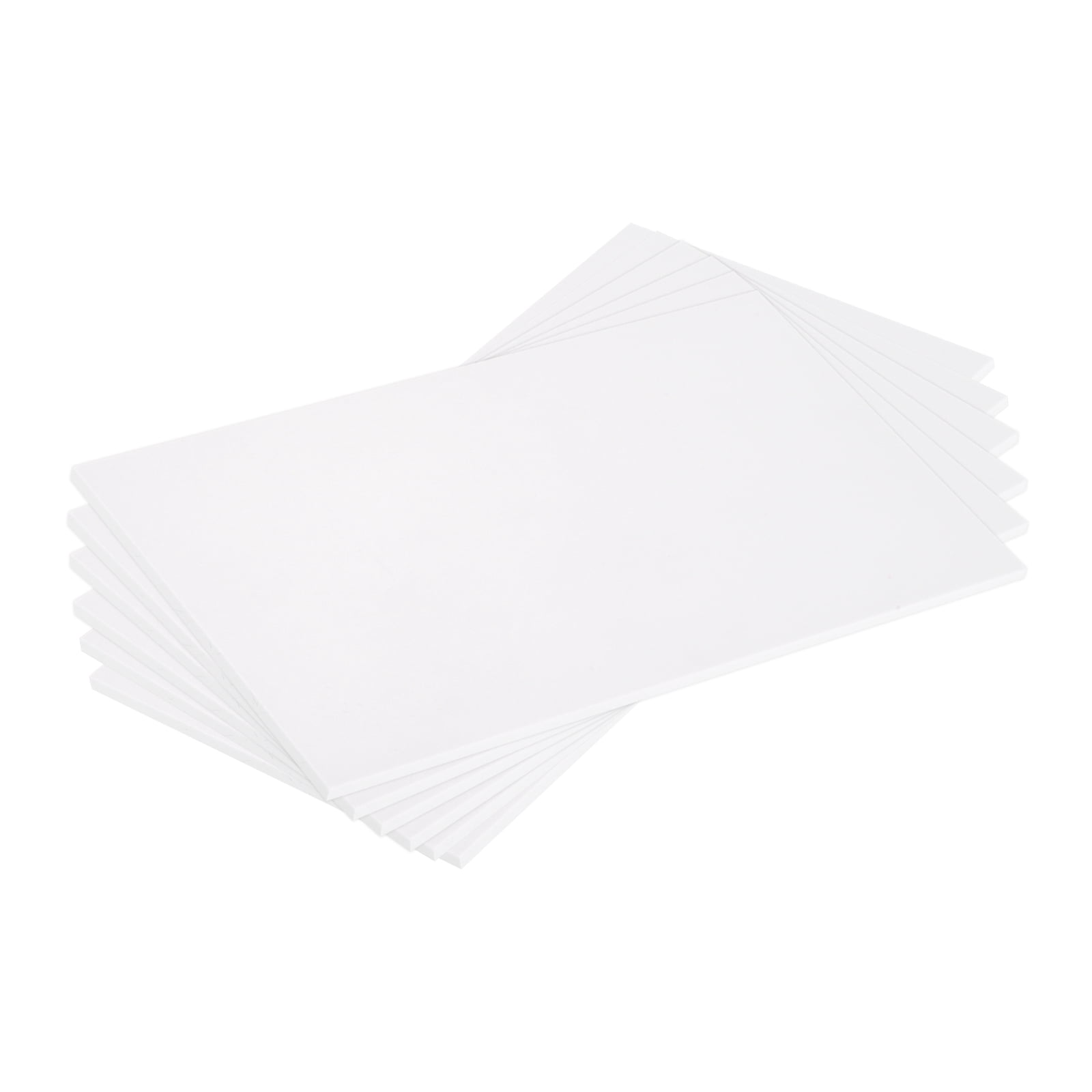 MECCANIXITY ABS Plastic Sheet 4-Pack – 7 X 4 X 0.08 Inch White Styrene Sheets For Model Building, DIY Crafts, Panels, Switch Covers, And Brackets, Easy Cut & Paint