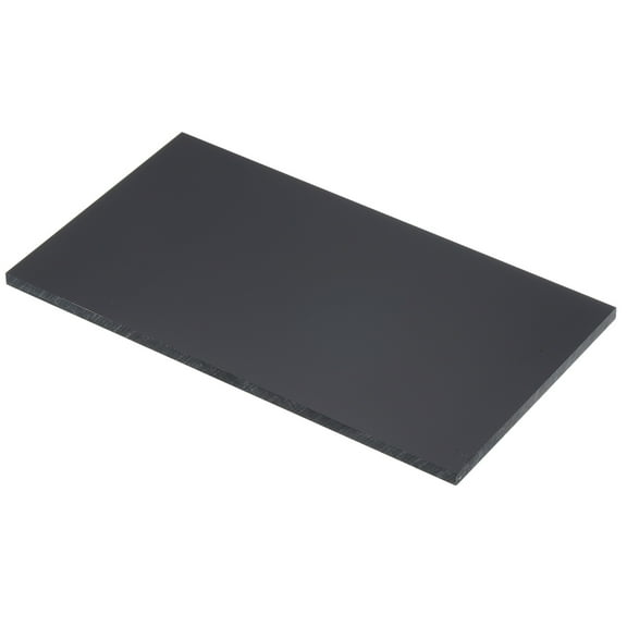 ABS Plastic Sheet 7 Inch x 4 Inch x 0.2 Inch ABS Styrene Sheets for Building Model Crafts Panel Black 1 Pcs
