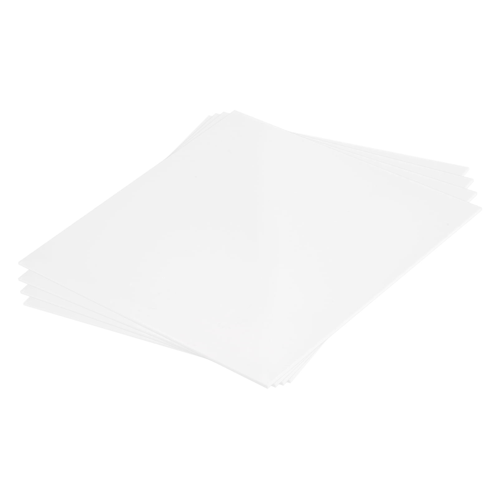 ABS Plastic Sheets - 12x8 Inch, 0.06" Thick, 2 Pack White Styrene Panels For Model Building & DIY Crafts