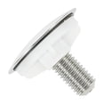 ABS Plastic Sink Hole Cover Decorative Plug Silver Coated Suitable For ...