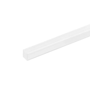 ABS Plastic Square Bars Rod 6mm6mm20" ABS Plastic Square Bar Rod for Architectural Model Making DIY White