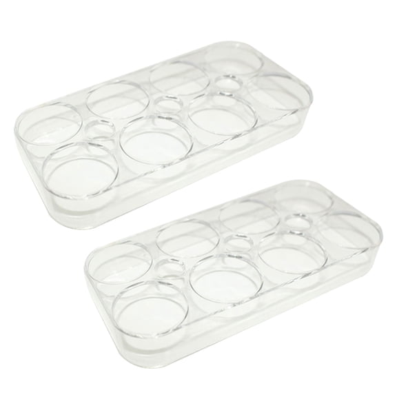 ABS Refrigerator Eggs Tray With Transparency Protective Lid And Nonslip Bottom Designs Eggs Holder Kitchen Tool