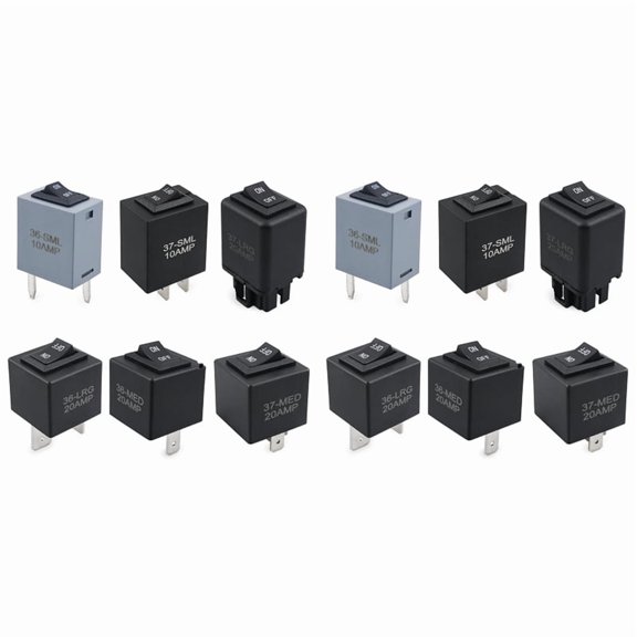 ABS Relay Bypass Switch Kit, 12-Pack, Replaces 9036 9037 9038, Relay Tester Diagnostic Tool