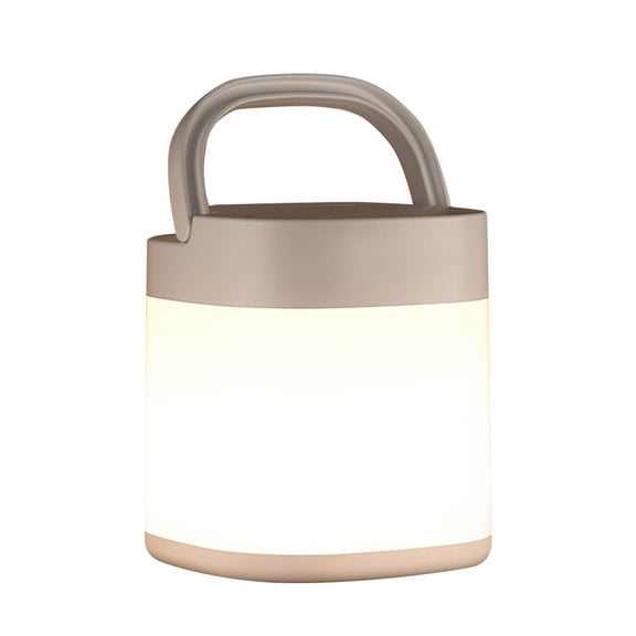 ABS Remote Control Night Light with Clock LED Bedside Lamp Adjustable Brightness for Bedroom