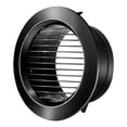 thumbnail image 1 of ABS Round Exhaust Ventilation Port Straight Lobe Black 100mm 125mm 150mm 200mm, 1 of 8