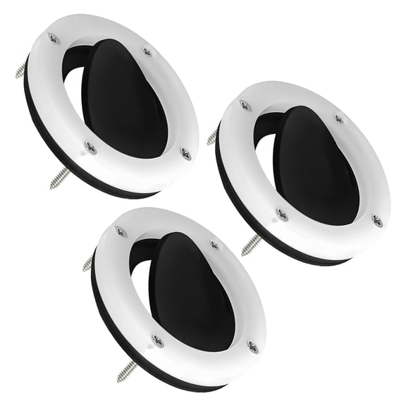 ABS Rubber Boat Water Exit Unit Prevents Liquid Backflow For 2 7/8 Inch Drain Openings