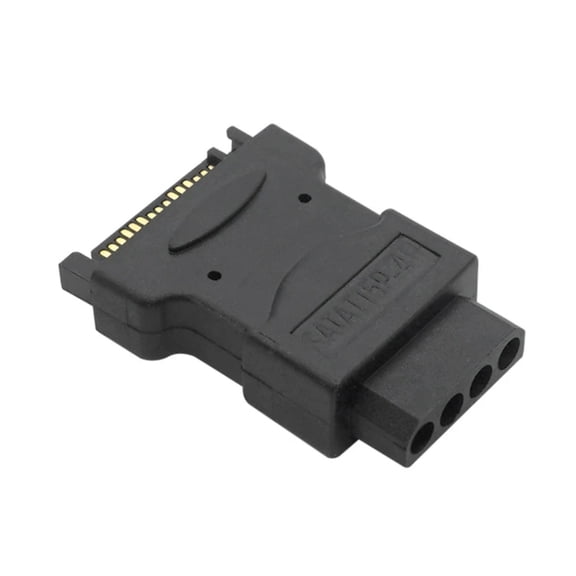 ABS SATAs 15Pin Male To 4Pin IDE Female Adapters For Computer Power Supply