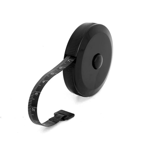 ABS Shell Black Ruler 200 Centimeter Capacity Unit Display Measuring Device For Craftsmen