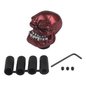 ABS Skull Shift Knob For Manual Transmission Cars, Fit For Most Vehicles(Red)