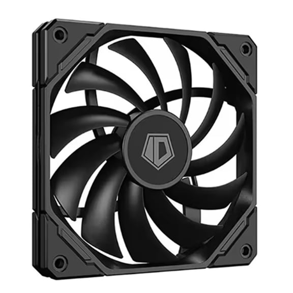 ABS Slim ITX PC Build 120mm Ultra Thin PWM Case Fan 4-Pin Temperature Control Silent Black