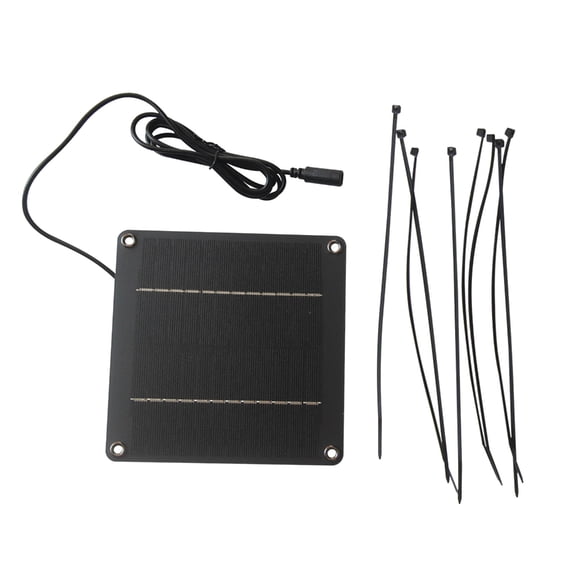 High Efficiency 4W 12V Solar Panel with 5521 Port For Outdoor Lighting And Small Home Systems With ABS Housing