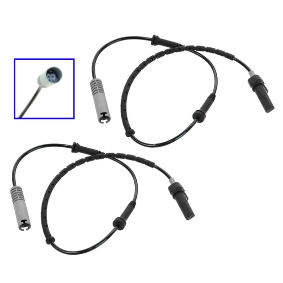 ABS Speed Sensor & Harness Rear Pair Kit Set of 2 for 97-98 BMW 528i 540i E39 BSA71261