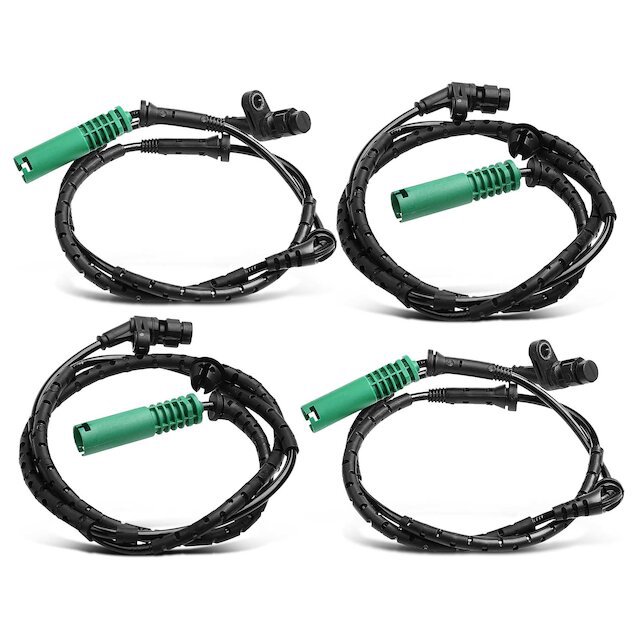 ABS Speed Sensor Set 4 - Compatible with 2006 - 2012 Land Rover Range ...