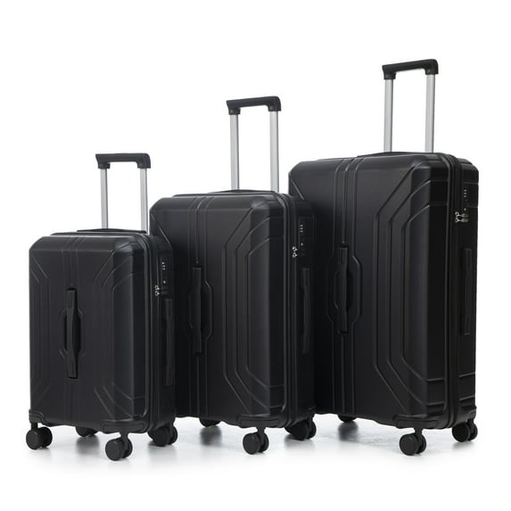 ABS Spinner Wheel Luggage, Carry on Suitcase with TSA Combination Lock