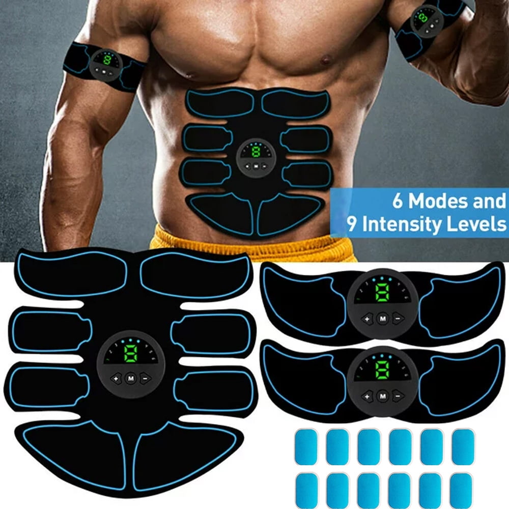 EMS Abdominal Muscle Toning Trainer ABS Stimulator Toner Fitness Gym Waist  Belt