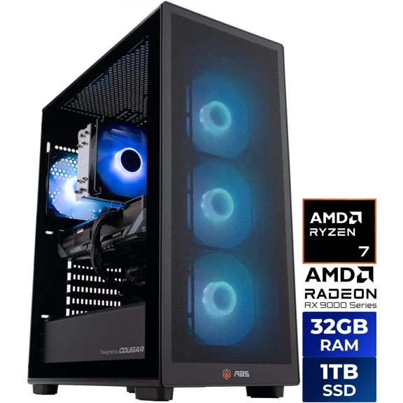 ABS Stratos II Ruby Gaming PC - Windows 11 - AMD Ryzen 7 9700X - Radeon RX 9070 XT 16GB - 32GB DDR5 6400 - 2TB M.2 SSD