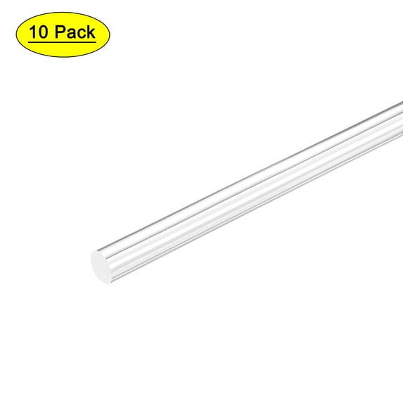 ABS Styrene Plastic Round Bar Rod,3/64" Dia 20" Length,White for Architectural Model Making DIY 10pcs
