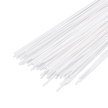10x ABS Styrene Plastic Round Rods – 5mm Dia X 250mm, White, US Stock