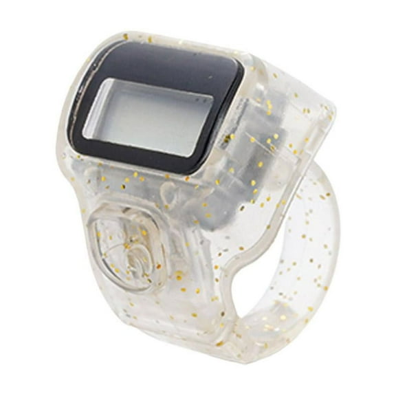 ABS Thumb Counter with LED Light, 100-Count Flash Alert, Portable, 1.3 x 0.9 x 0.5 Inch