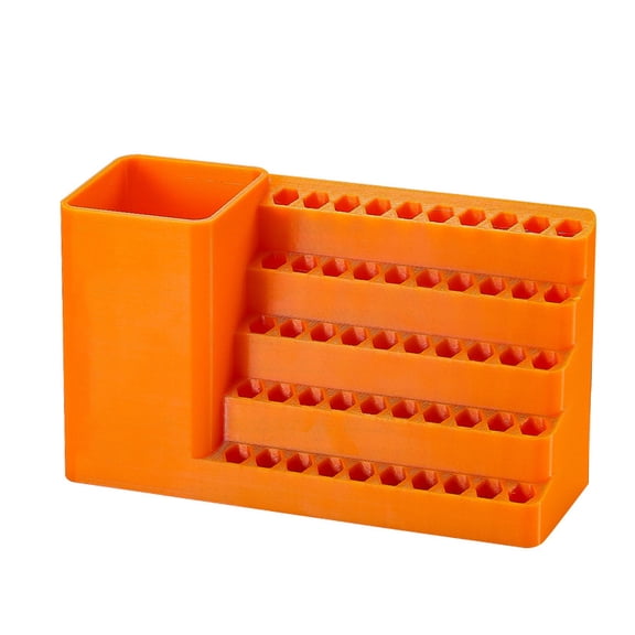 ABS Tool Organizers Box With 6.35mm Standard Apertures Compartment Storage For Hexagonal Bits And Drill Bits